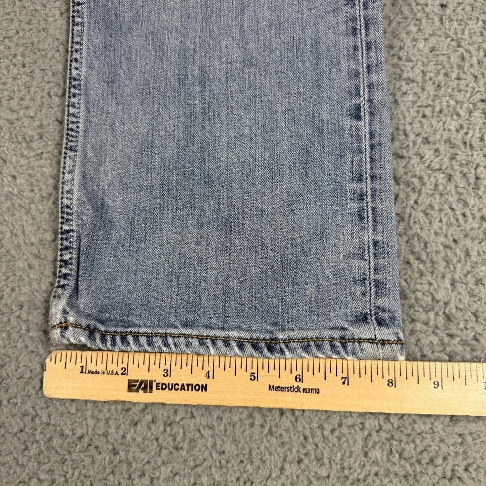 Banana Republic Indigo Straight‎ Jeans Mens 33x34 Light Wash Blue Cotton